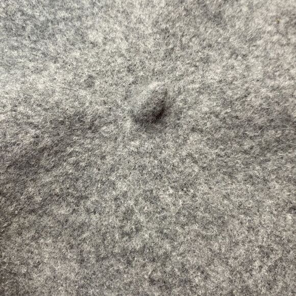 Heather Grey Wool Beret Hat (Unisex) - Picture 3 of 4